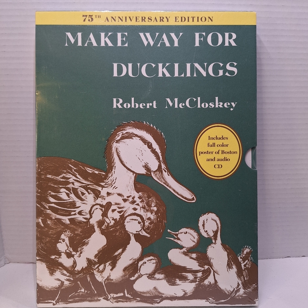 Make Way for Ducklings 75th Anniversary Edition Robert McCloskey Hardcover - New